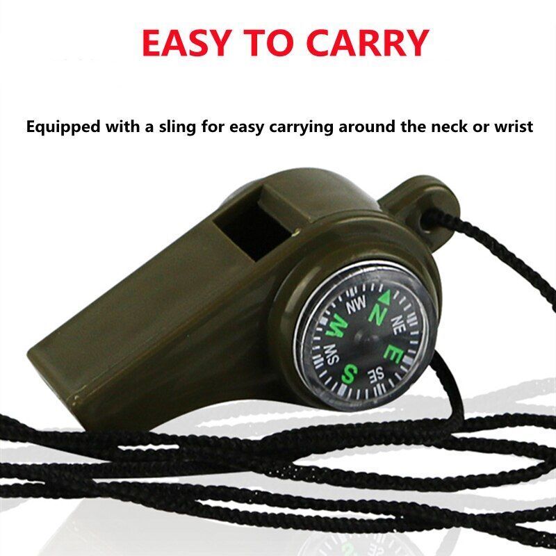 Multifunction Compass Whistle Outdoor Tool Hiking Tourism Camping Outdoor Travel