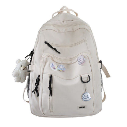 School Bag Multi Pocket Waterproof Nylon Backpack Travel Large Bag 31*19*43 CM