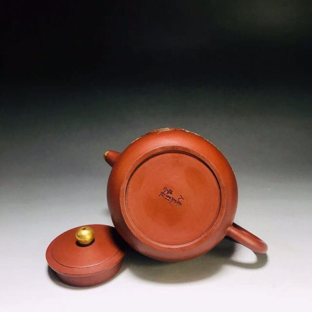 Chinese Yixing Zisha Clay Handmade Exquisite Teapot （芙蓉珠 底款：惠逸公 ）