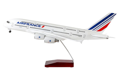 1:160 46CM AIR FRANCE AIRBUS A380 Passenger Airplane Landing Gear Resin Model
