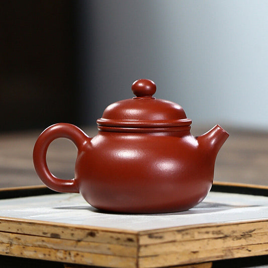 3.8" Chinese Yixing Zisha Pottery Clovershrub Clay 100ML Kung Fu Teapot 小品容天