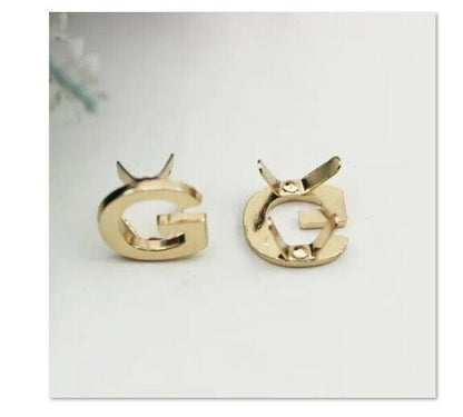 English Letters Rivets 5Pcs Metal DIY Claw Studs Bags Clothes Hats Leather Decor