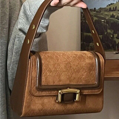 Women's Vintage Satchel Handbag Elegant Top Handle Classic Bag Retro Gift