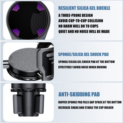 Multi functional car cup holder, car beverage holder, size with switch lock