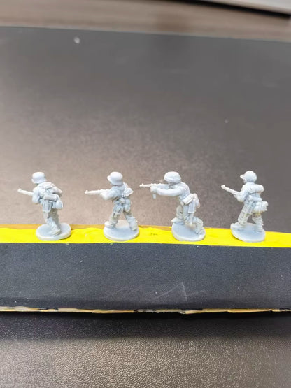 1/72 Resin figures model WWII Germany trooper Soldiers kit /3d printed