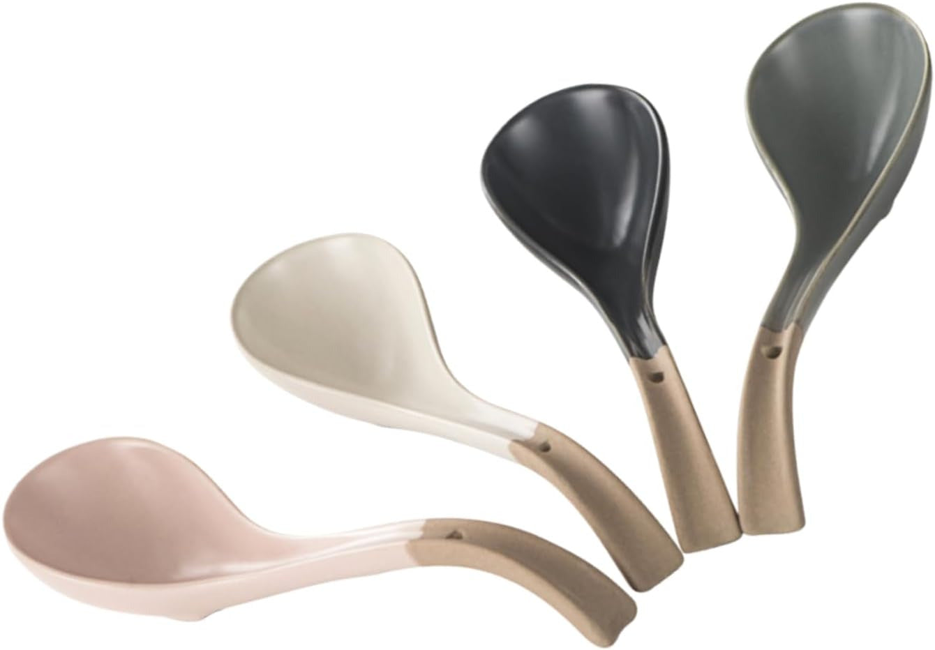 Unique Soup Spoons Chinese Japanese Korean Cooking Home Kitchen Gifts Set of 4