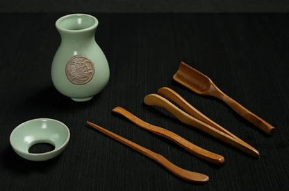 China Kungfu Tea Set Ru Kiln Ceramic Pot Tea Ceremony 6 Tool Tea Accessories