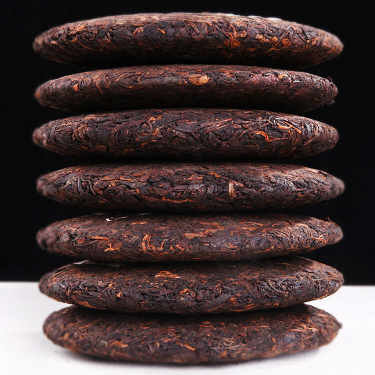 Pu-erh Ripe Tea Cake Pu'er Ripe Tea 357g Pu'er Tea Cake Ripe Pu