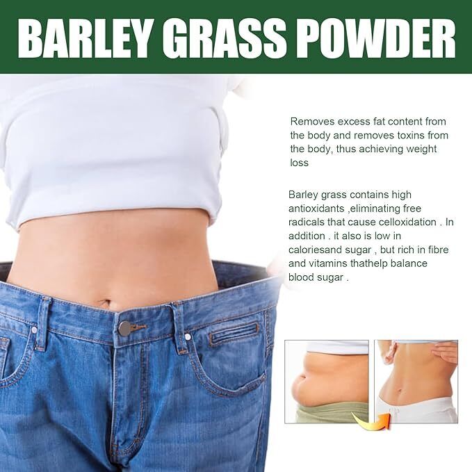 100% Pure And Organic Green Tea Barley Grass Powdered Drink Barley Health 250g