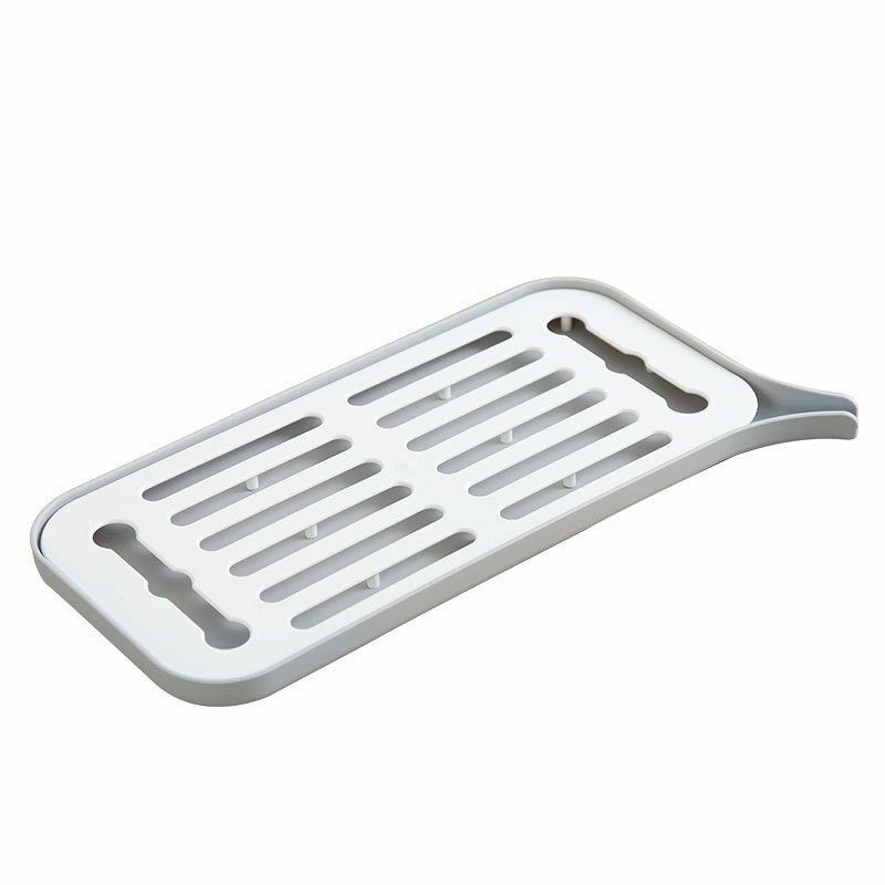 Kitchen Dish Drainer Drain Rack Plastic Dryer Tray Large Sink Drying Worktop PP