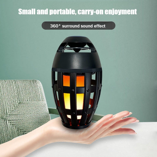 Bluetooth flame lamp speaker portable led festival lamp audio Bluetooth speaker