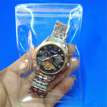 Pack of 100 PVC Plastic Bags Storing Watches Pouch Case (Regular Size)