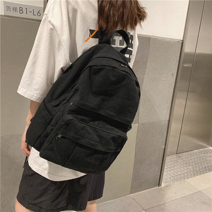 Women Backpack Quality Backpack Large Canvas Student School Bag Zipper Book Bags