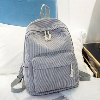 Lady Campus Student Rucksack Girl's Velour Backpack Schoolbag Knapsack Backpacks