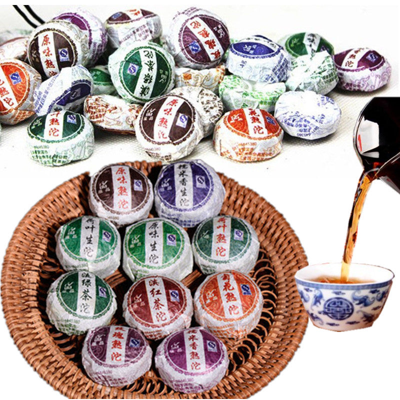 Natural Herbal Energy Tea for Men Women Ripe Pu-erh 10 Balls 50g