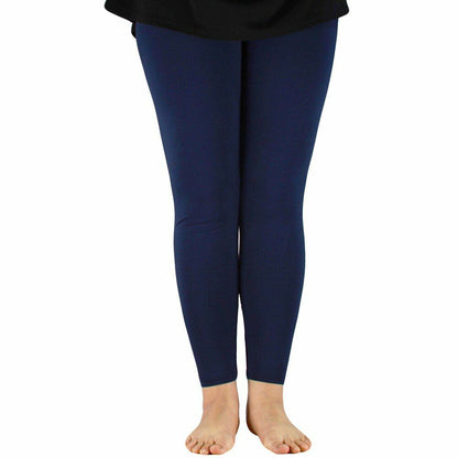 Women Leggings Plus Size Elastic Waist Casual Bamboo Fiber Stretch Pants Workout