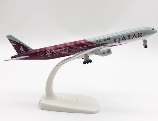 19CM QATAR BOEING 777-300ER A7-BEB Passenger Aircraft Diecast Airplane Model