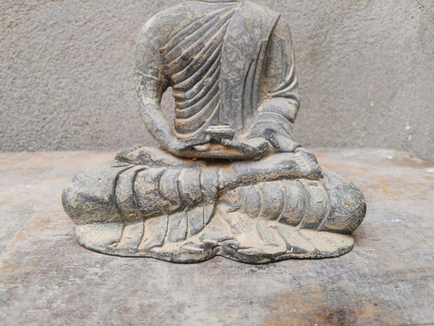 6.4" Tibet Buddhism Fane Joss Bronze Sakyamuni Shakyamuni Amitabha Buddha Statue