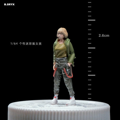 City Street Person Doll Scene Prop Model 1/64 Figure Model For Model Car