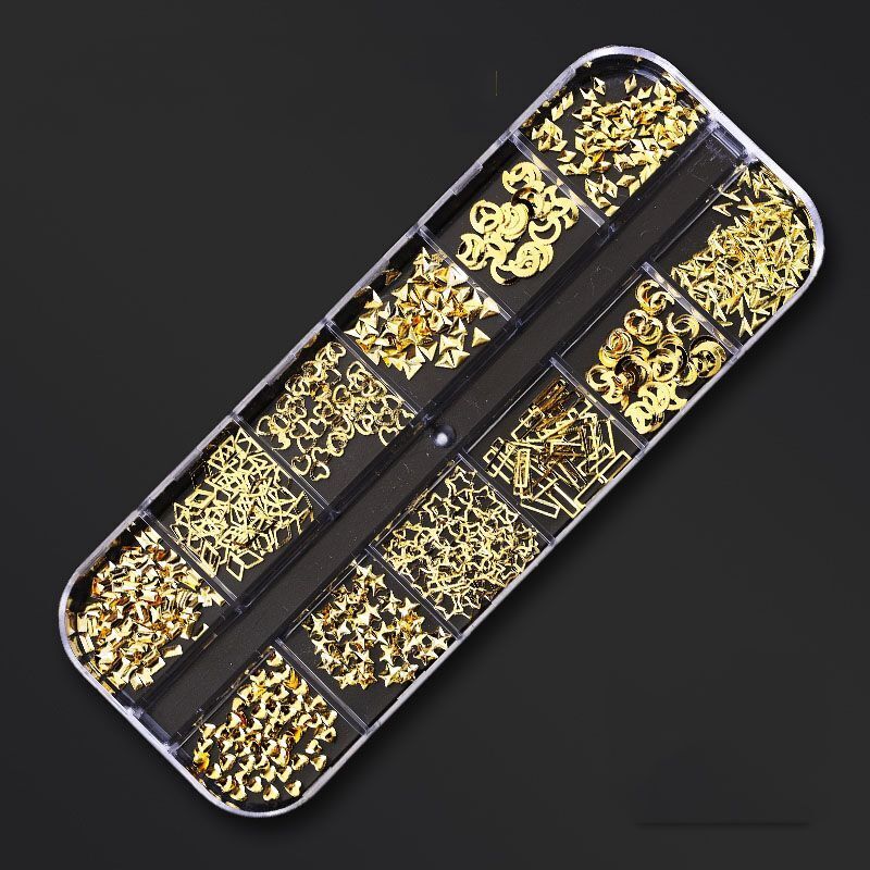 Nail Art Decor 12Design Box 3D Irregular Abalone Seashell Fragment Flakes Charms