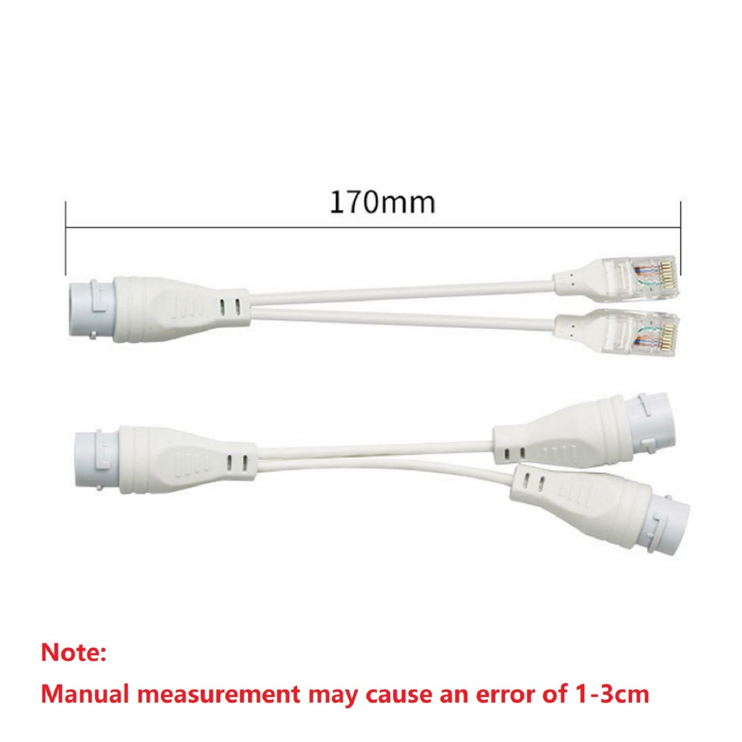1 to 2 Adapter Network Splitter Poe Switch Connector Rj45 Synthesizer Separator