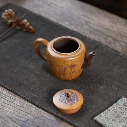 China antique style handmade teapot real yixing zisha duan clay master pot 250ml