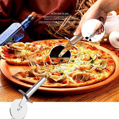 Pizza Cutter Stainless Steel Pizza Cutter Wheel Super Sharp Pizza Slicer 3Pcs/1P