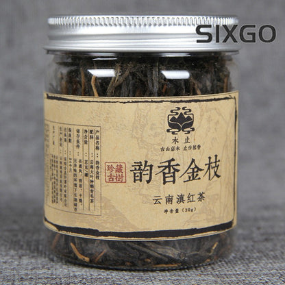 30g Yunnan Dian Black Tea Yunxiang Jin Zhi Kung Fu Black Tea Small Jar Black Tea