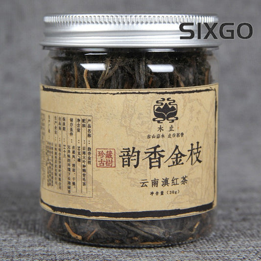 30g Yunnan Dian Black Tea Yunxiang Jin Zhi Kung Fu Black Tea Small Jar Black Tea
