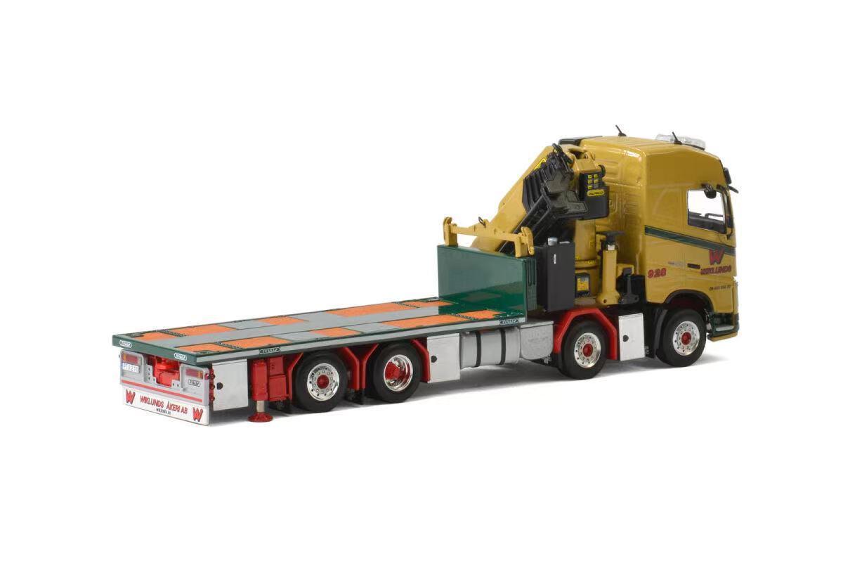 1:50 WSI 8x2 PALFINGER Truck-mounted Crane Flatbed Truck Machine Diecast Model