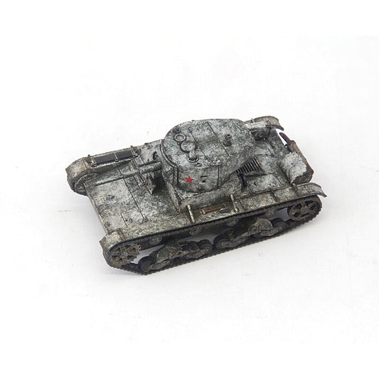 1/72 T26 T-26 Light Tank Model 1933 No Antenna Snow Coating