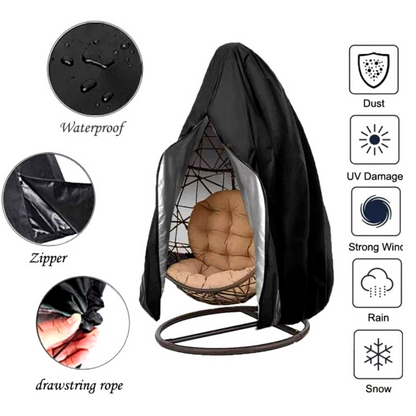 Funda Cover Para Silla De Patio Tipo hamaca y Asiento de columpio Impermeable