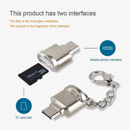 TypeC To Micro SD TF Card Reader OTG USB Adapter Converter For Samsung Phone Lot