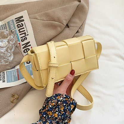 Leather Woven Bags Luxury Shoulder Bag Fashion Hand Bag Messenger bag for Women