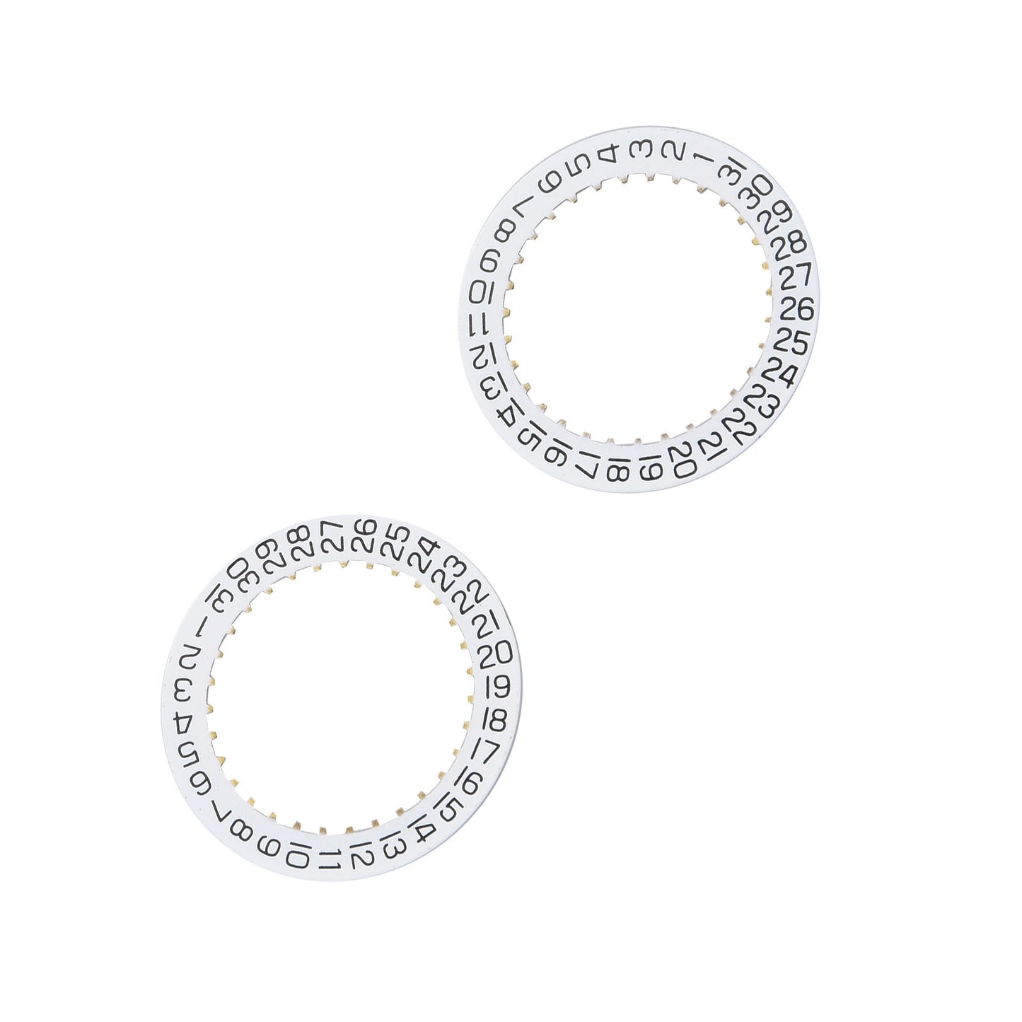 2Pcs Date IndicatorDisc Wheel Plate 2557 H3 For ETA 2804-2 2824-2 2892A2 F