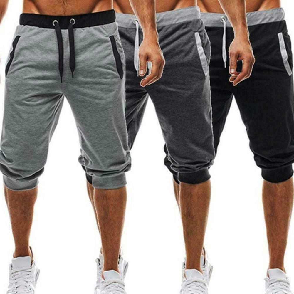 Mens Shorts Baggy Jogger Short Slacks Soft Cotton Trousers Shorts Men's Pants