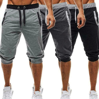 Mens Shorts Baggy Jogger Short Slacks Soft Cotton Trousers Shorts Men's Pants