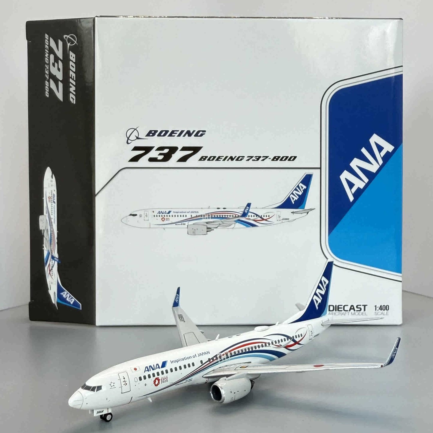 1:400 JC Wings ANA Boeing 737-800 JA58AN Passenger Airplane Diecast Plane Model
