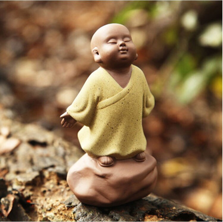 Purple Clay Teapets Handmade Monk Tea Play Chinese Tea Set Decoration