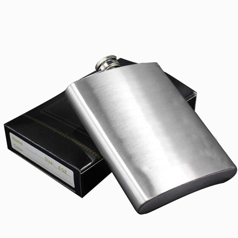 Hip Flask Set Stainless Steel Wine Bottle Drinkware Cup Portable Whiskey Liquor