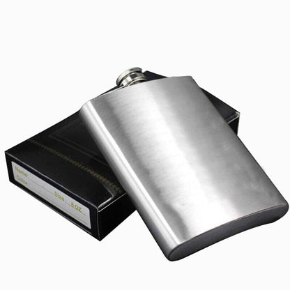Hip Flask Set Stainless Steel Wine Bottle Drinkware Cup Portable Whiskey Liquor