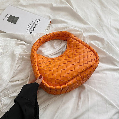 Small SYNTHETIC Leather Woven Tote Bags Shoulder Bag Fashion Summer Handbags Sac