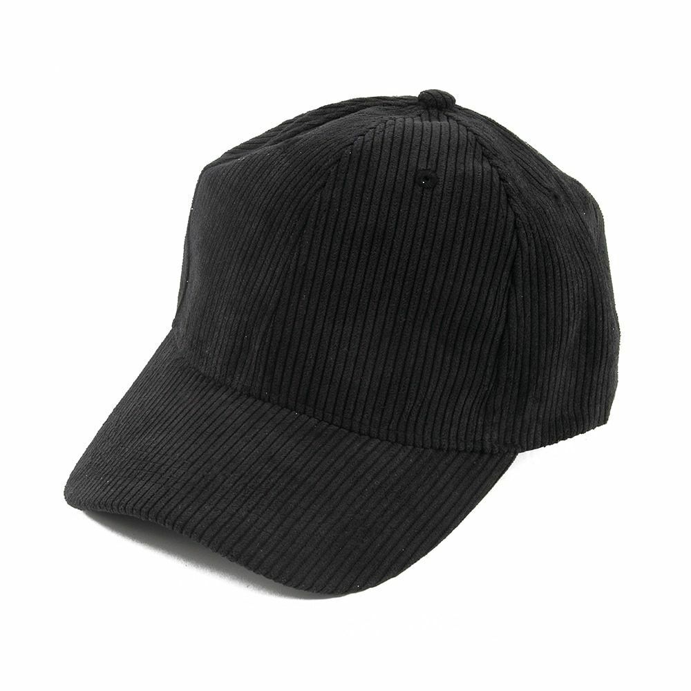Baseball Caps Adjustable Black Beige Plain Color Corduroy Hats Women Mens Casual