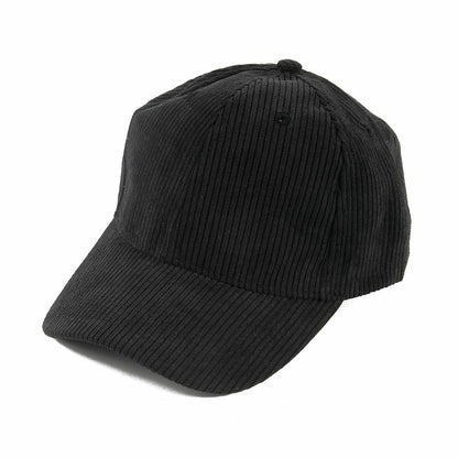 Baseball Caps Adjustable Black Beige Plain Color Corduroy Hats Women Mens Casual