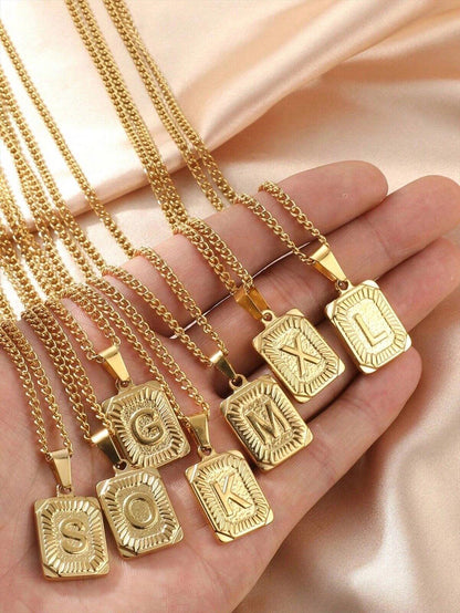 Cadenas De Oro 14k ® Joyeria Para Hombre Mujer Gargantilla Collar Con Iniciales