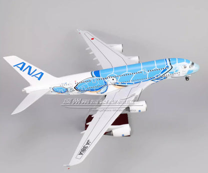 1:160 46CM ANA AIRBUS A380 Plane Airplane Landing Gear Resin Aircraft Model