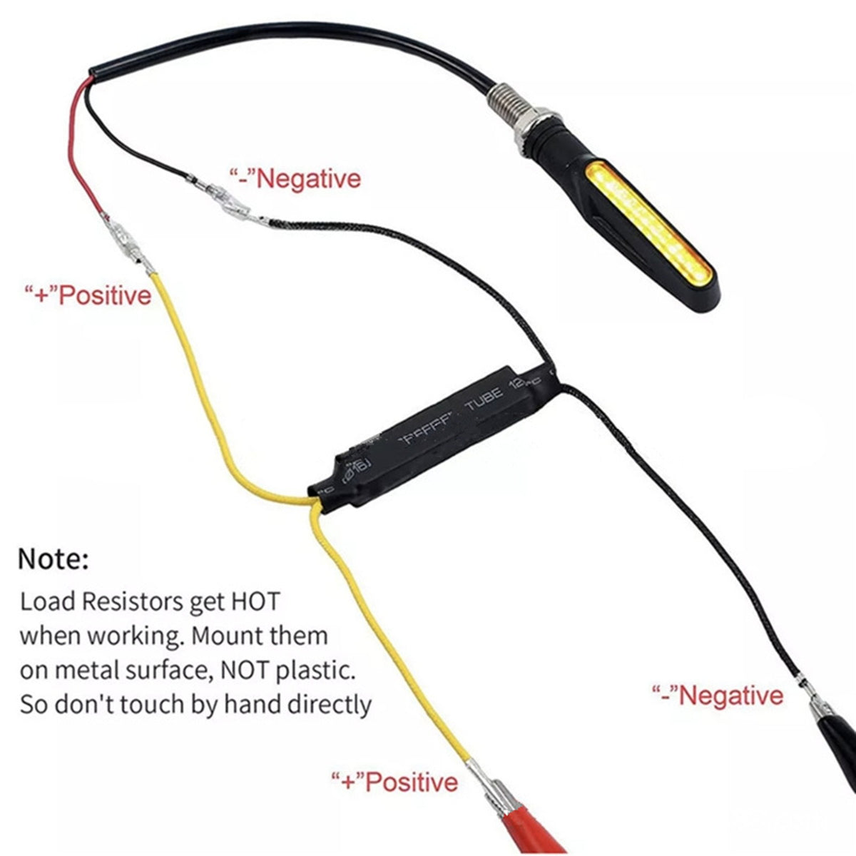 4Pcs 21W LED Load Resistor Decoder Motorcycle Turn Signal Indicator Light Lamp