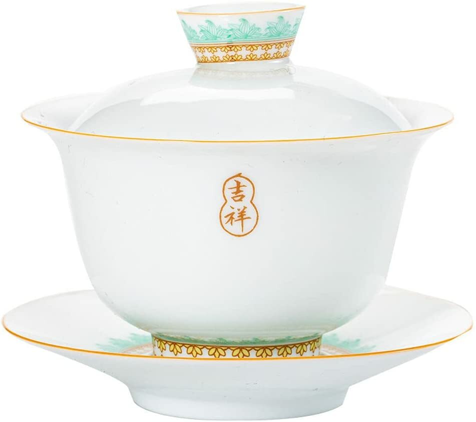 200ml Hand Painted Gaiwan Porcelain Tea Set Tea Cup Bowl Kung Fu Tea Ceremony