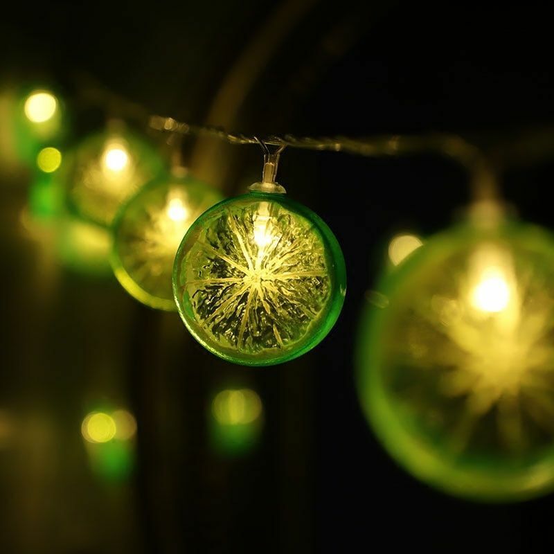 LED Lemon String Light 3M Shape Fairy Warm White Strip Battery USB Operated Wire