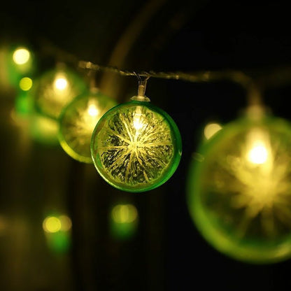 LED Lemon String Light 3M Shape Fairy Warm White Strip Battery USB Operated Wire